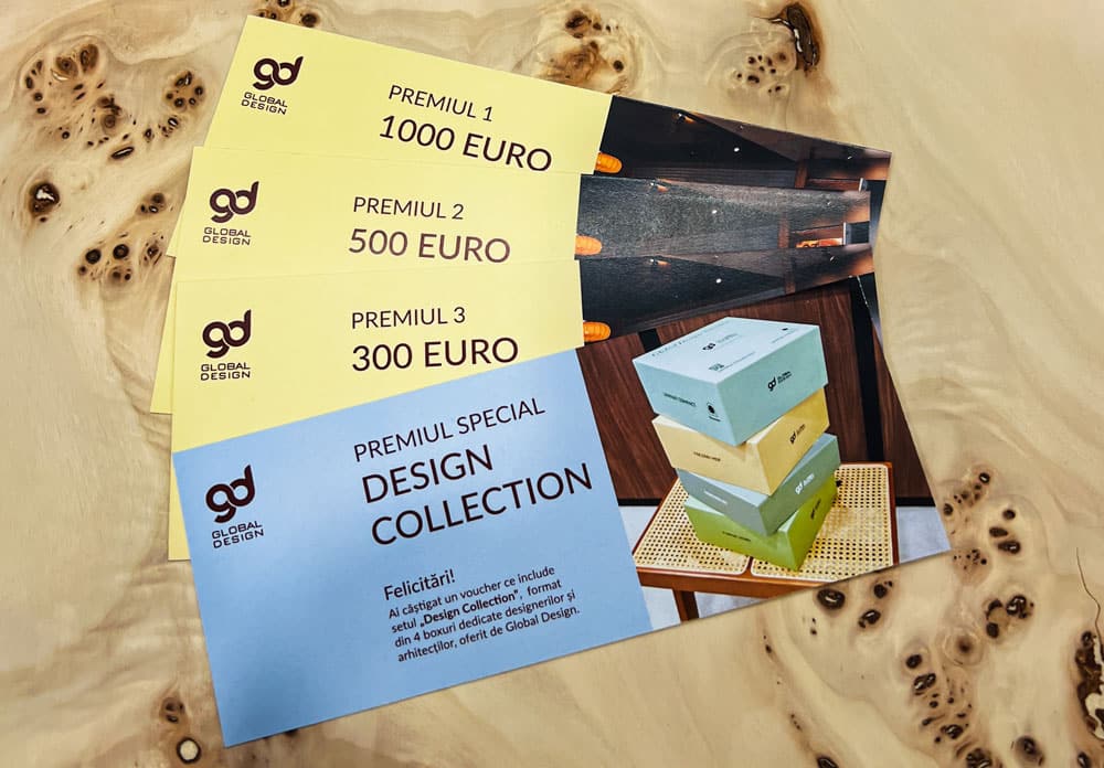 Tombola Global Design - vouchere și Design Collection Premium Set